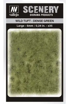 Figurine tuft wild sc413 dense green large